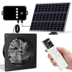 Tiflev Solar Powered Fan front view with solar panel attached