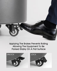 Tiga Wheel Kit showing PVC tread for quiet movement