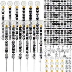 Tigeen 236 Pcs Garden Stake DIY Fairy Wand components including rods and beads