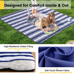 TigeJoy Beach Blanket showing sandproof surface