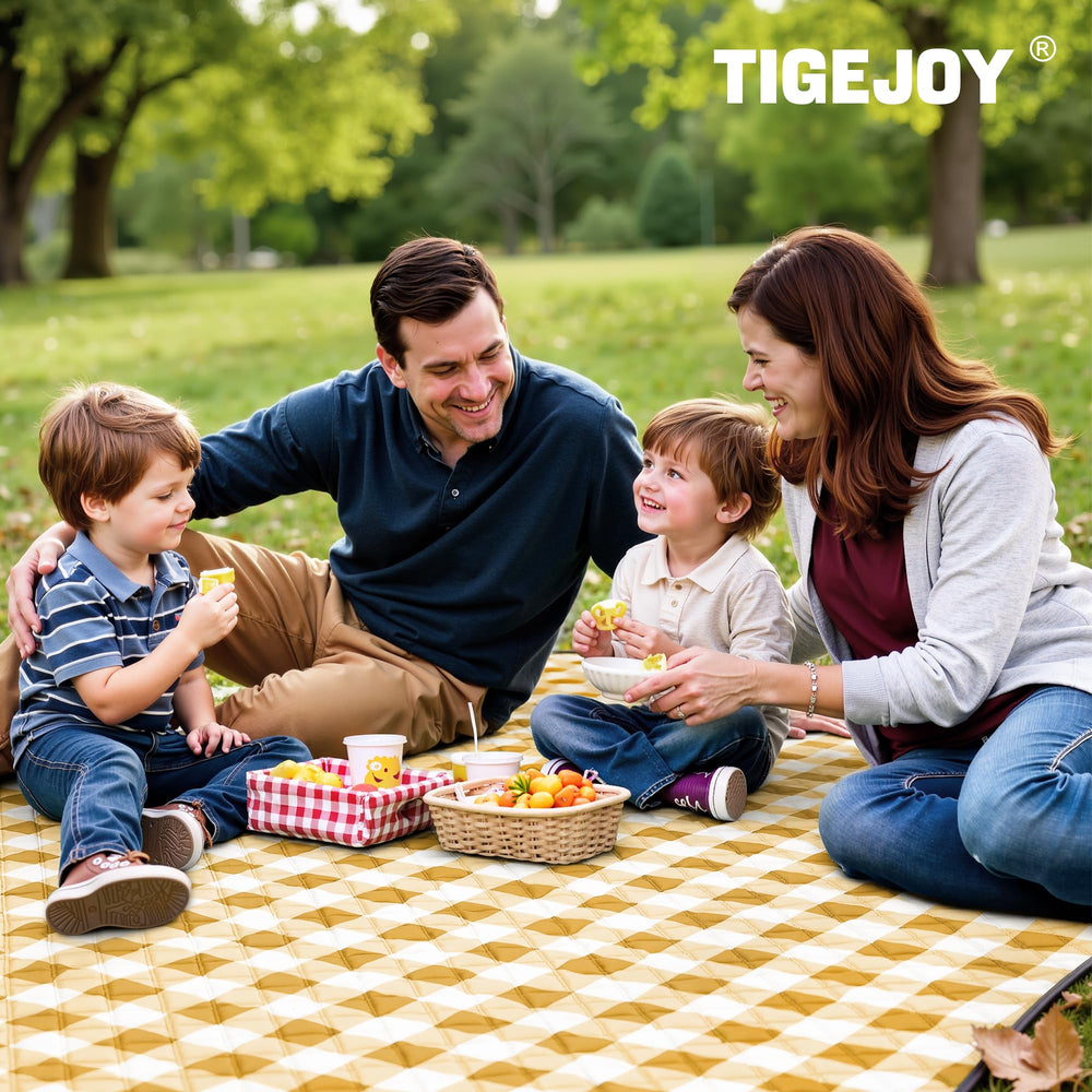 TigeJoy Extra Large Picnic Blanket at the beach
