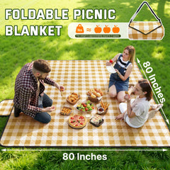 TigeJoy Extra Large Picnic Blanket with family at a picnic