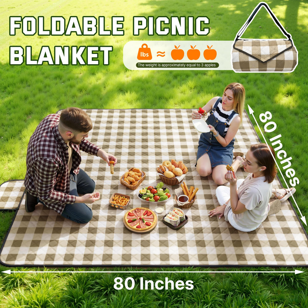 TigeJoy Extra Large Picnic Blanket with people sitting