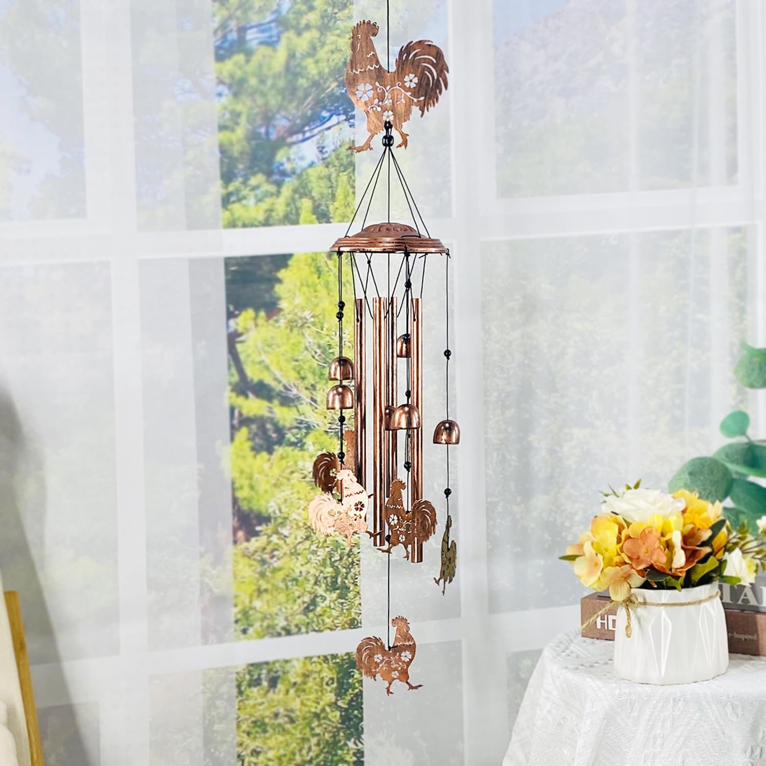 TIGGSY Chicken Wind Chime packaging on a table