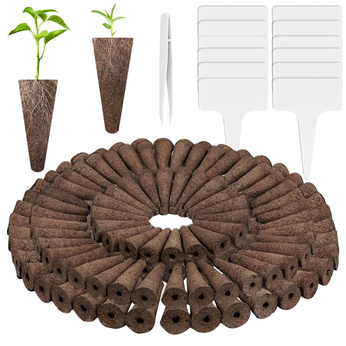 Tigvio Hydroponic Grow Sponges Kit 133-Pack front view