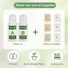 Tigvio Hydroponic Nutrients A&B 800ml bottle with packaging