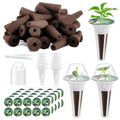 Tigvio Hydroponic Pods Kit 125 pieces with green and brown components