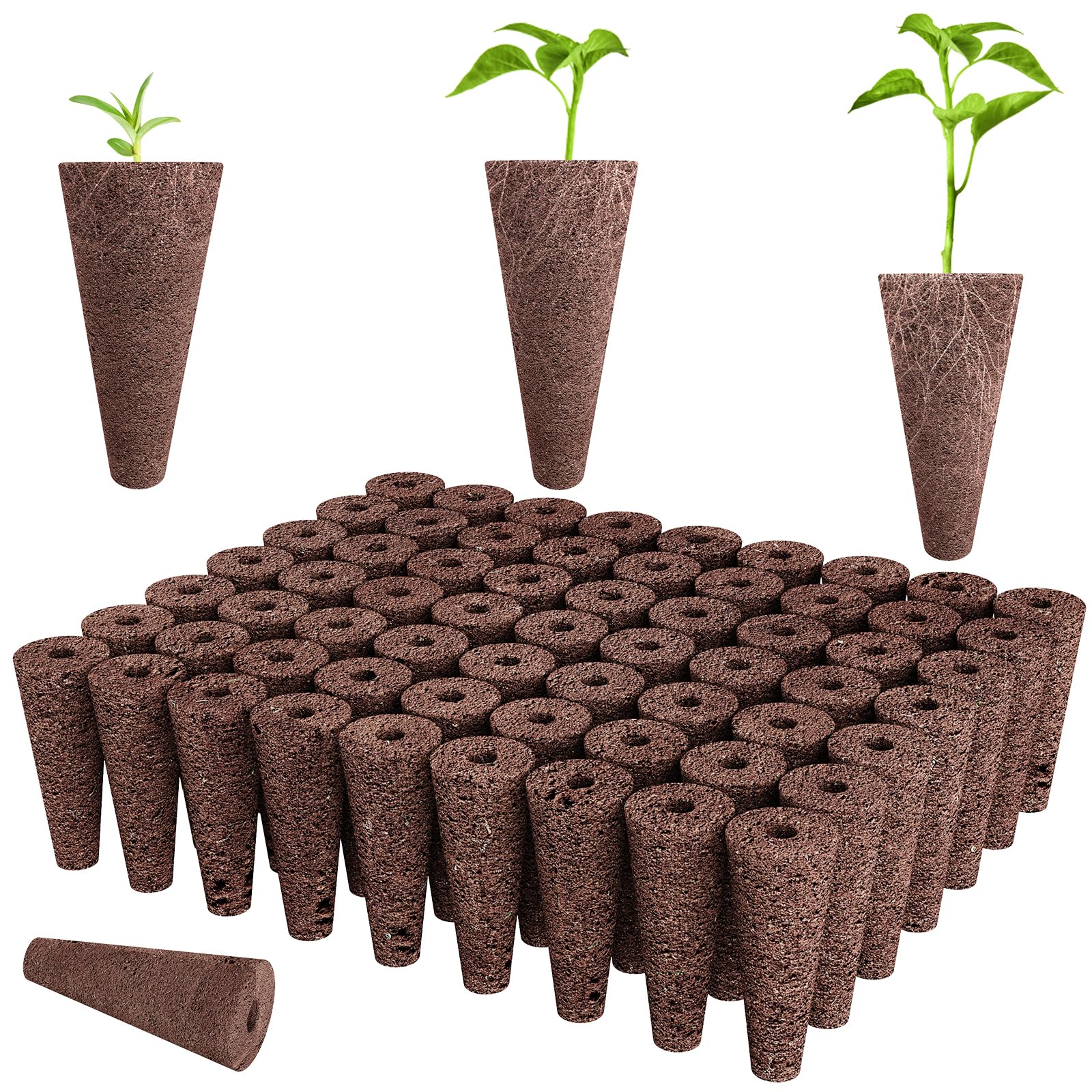 Tigvio Hydroponic Pods Kit - 50 pieces of pure sphagnum material