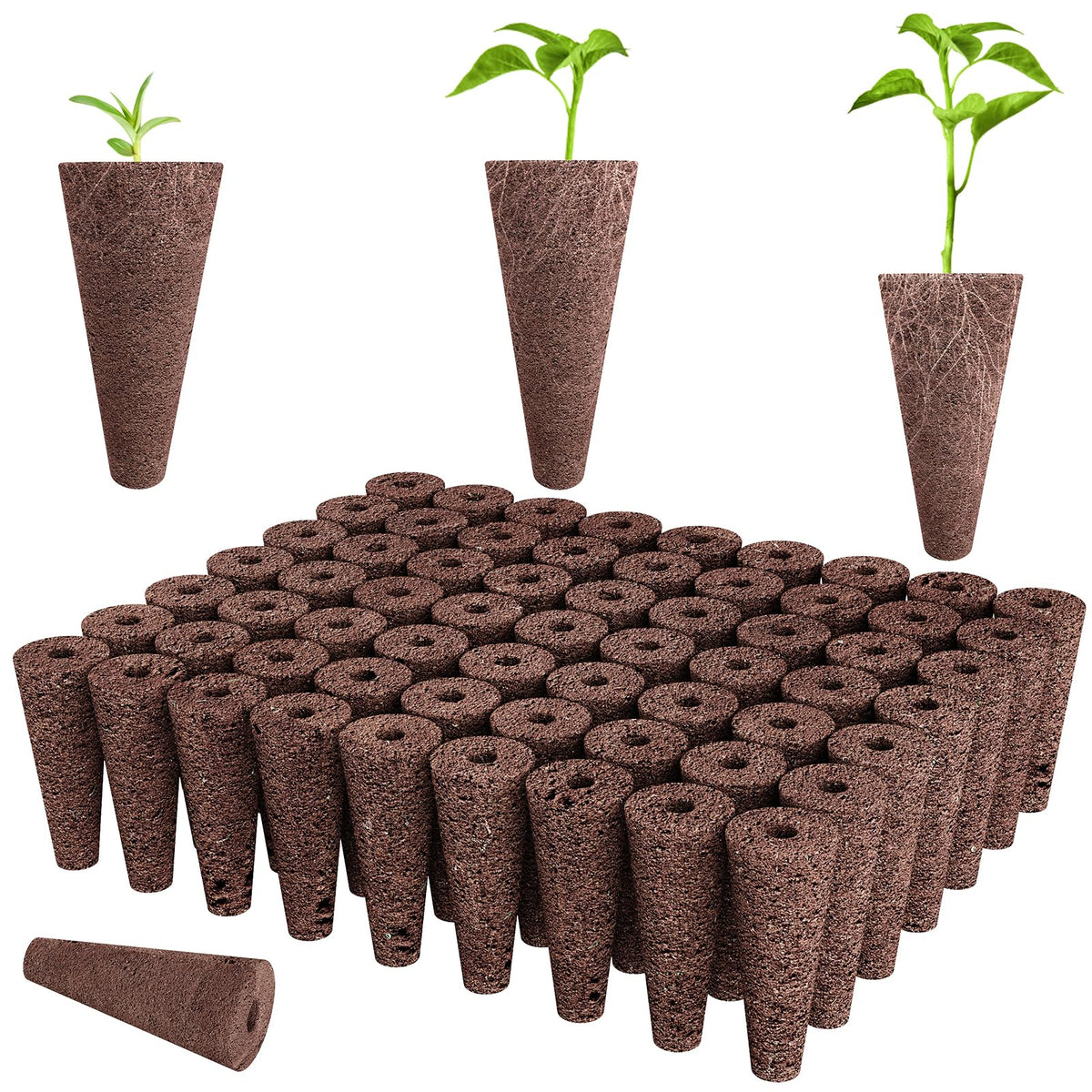 Tigvio Hydroponic Pods Kit - 50 pieces of pure sphagnum material