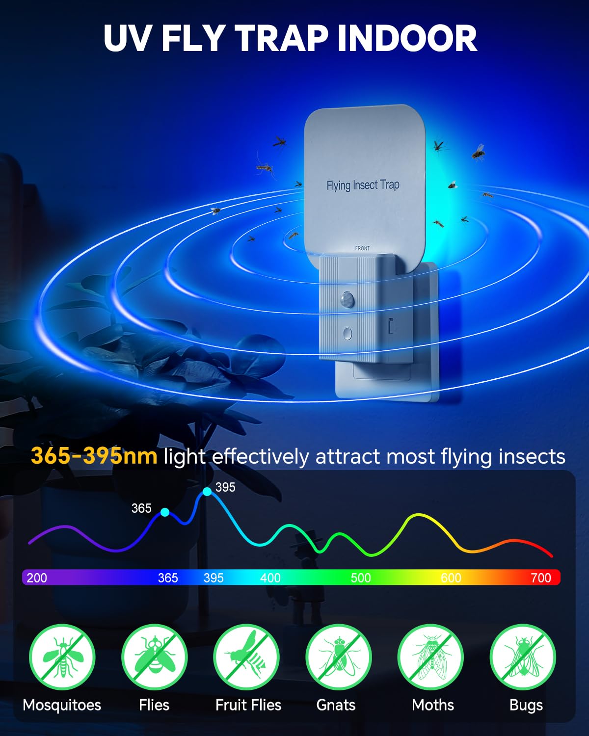 Tihilgam Indoor Fly Trap showing UV light feature