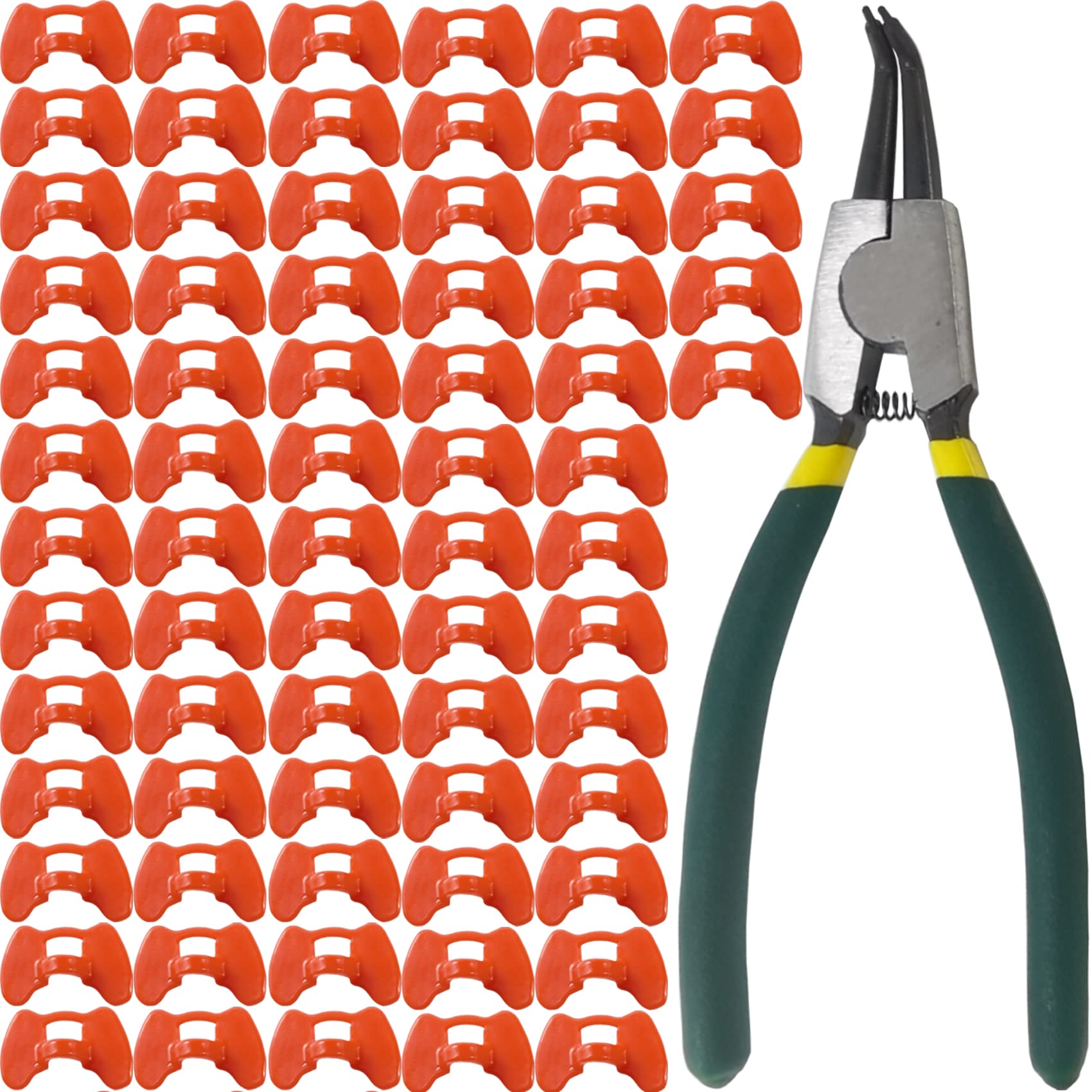 TIHOOD 101PCS Pinless Peepers set with pliers, red colour