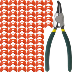 TIHOOD 101PCS Pinless Peepers set with pliers, red colour