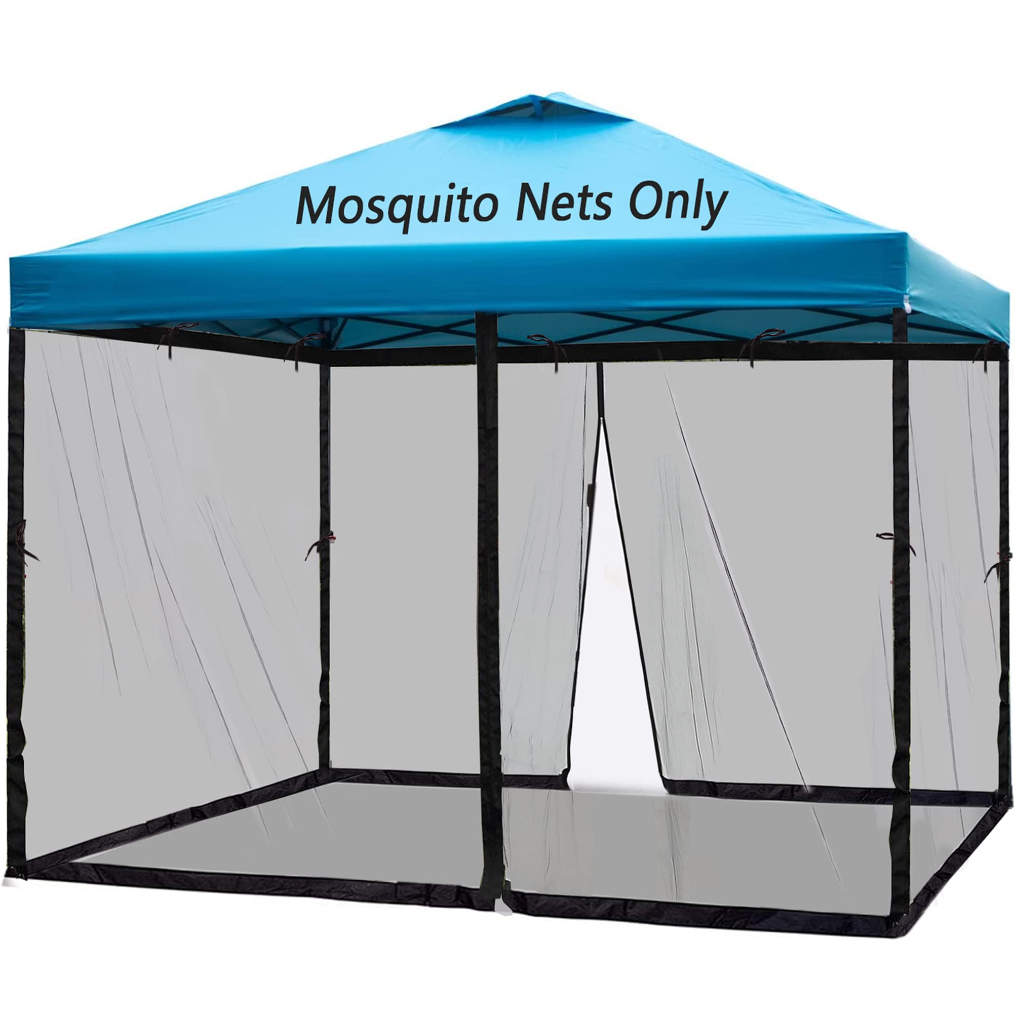 Tiimmgaal mosquito netting for 10x10 canopy tent, front view