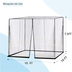 Tiimmgaal mosquito netting with drawstring design for umbrellas