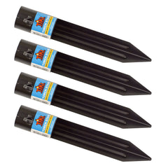 TIKI Metal Torch Stake black model front view