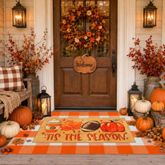 TIKIRUGI Fall Doormat Set in outdoor setting