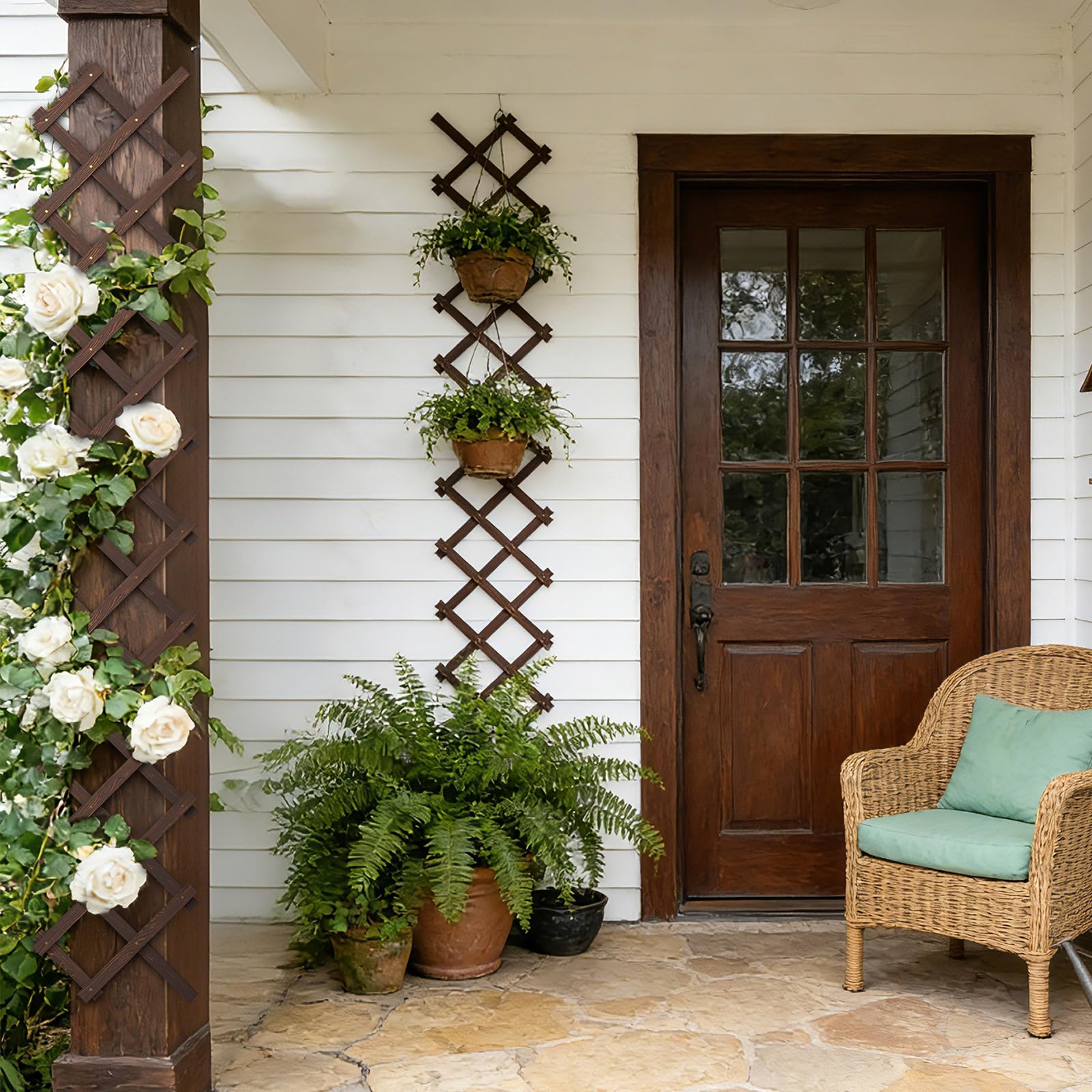 Tilinyan & one Expandable Garden Trellis compact size for storage