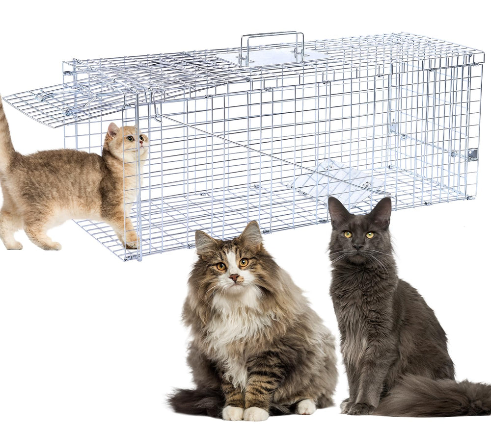 Timaze 32-inch Folding Live Animal Trap front view