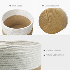 TIMEYARD Large Plant Basket with folded storage option