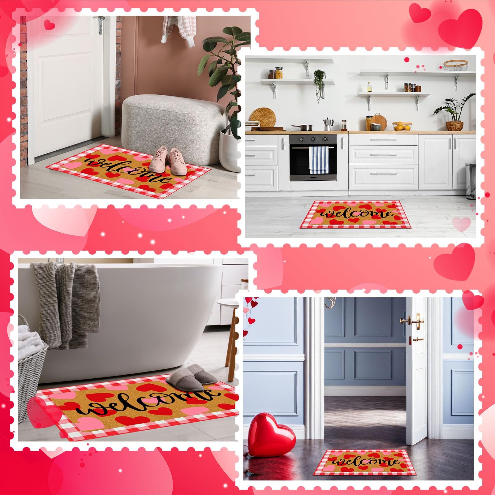 Tinideya doormat set displayed on a porch
