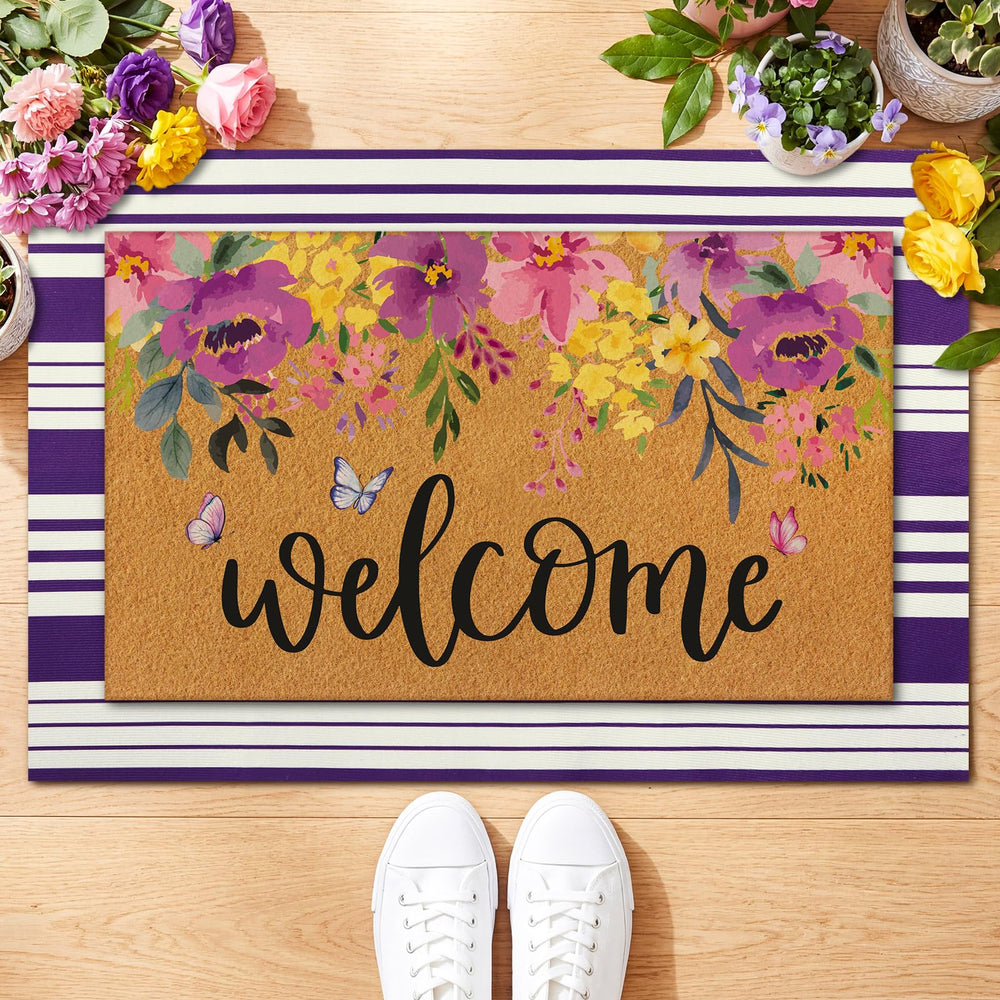 Tinideya doormat set showing both mats together