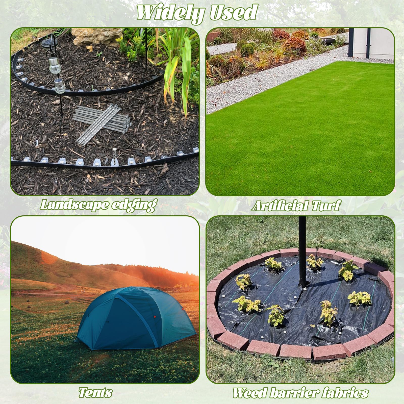TINSKY turf nails arranged neatly for easy access