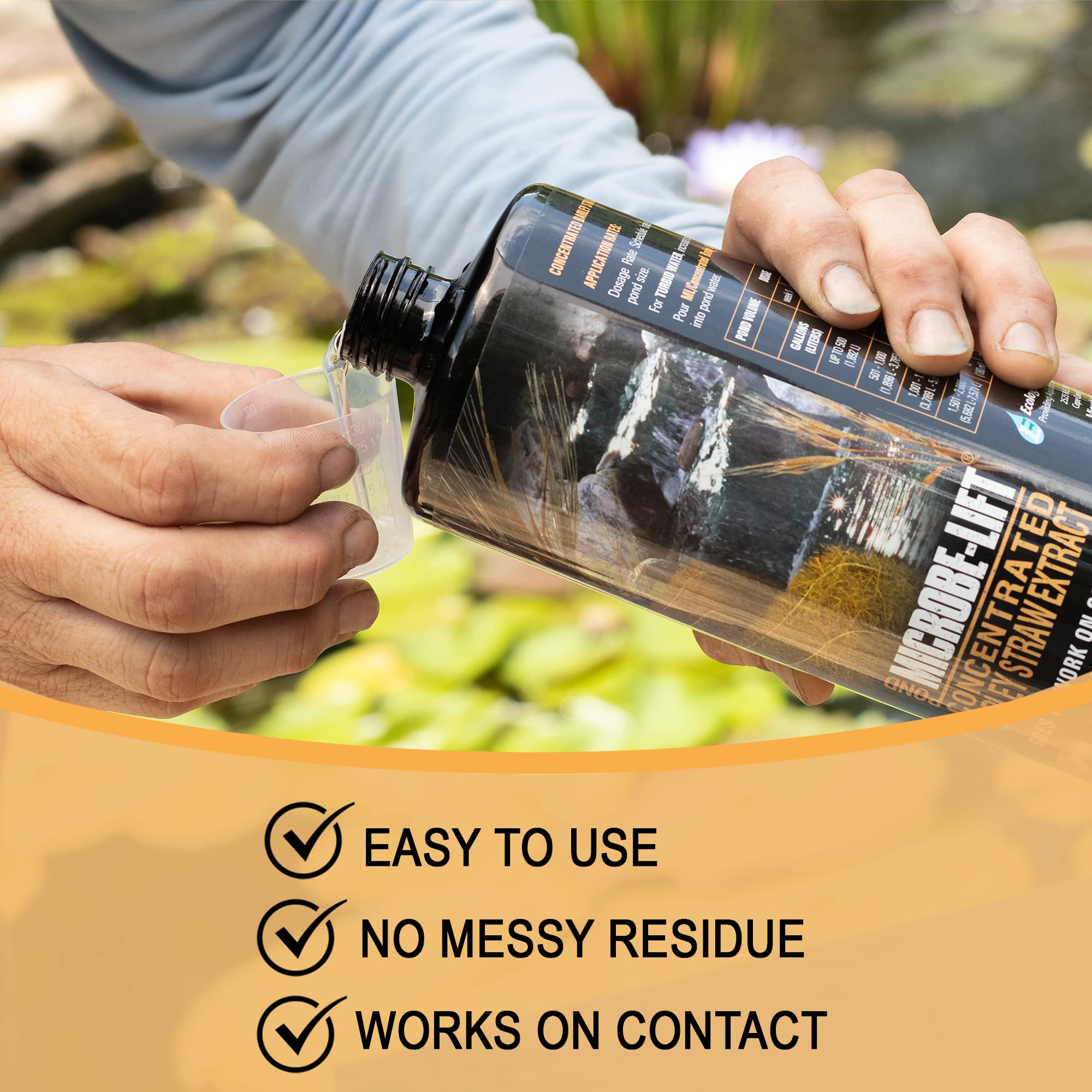 Tip & pour container of MICROBE-LIFT Barley Straw Extract Conditioner