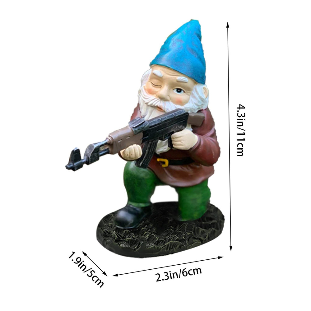 Tirifer Garden Gnome, close-up of face