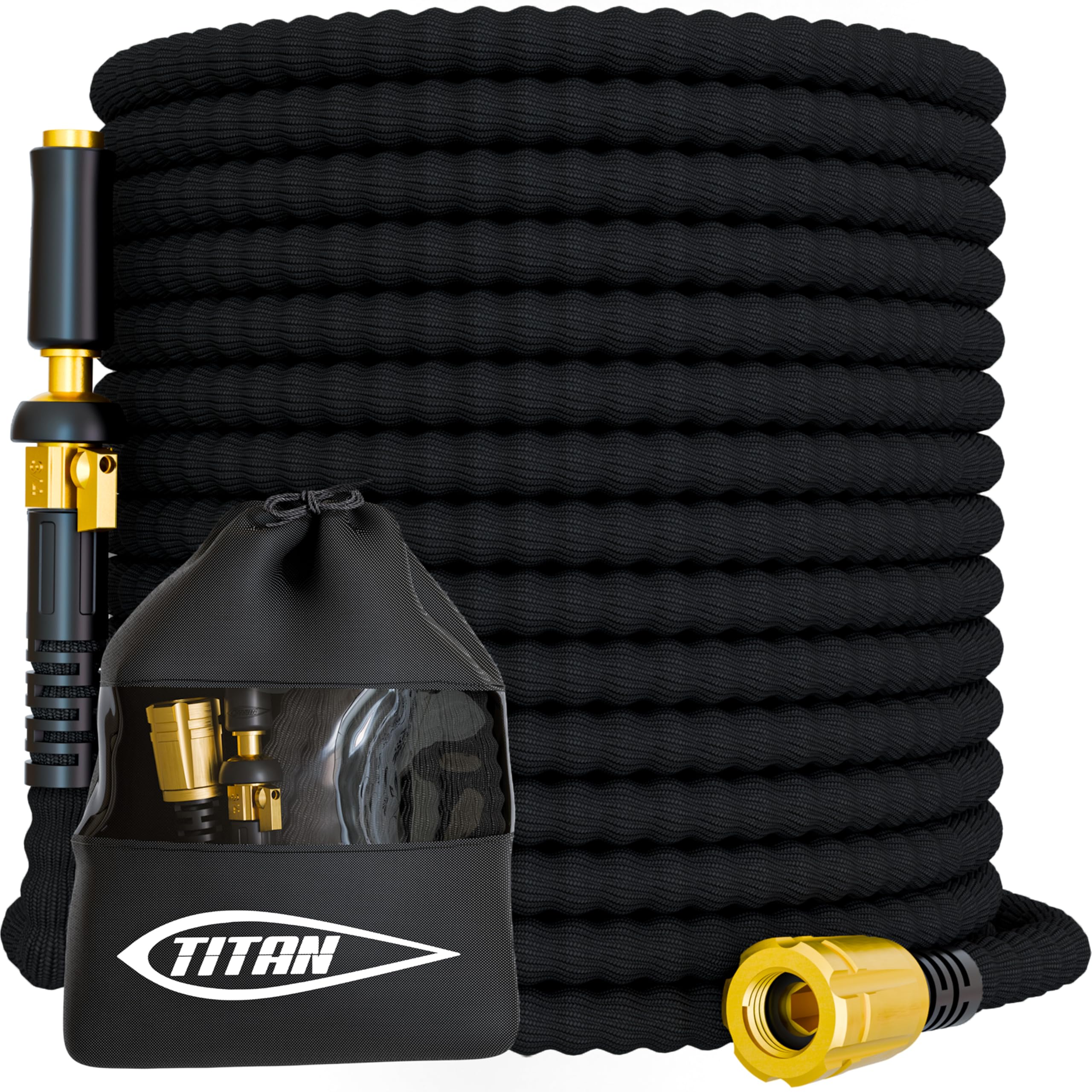 Titan Flexible Garden Hose 20FT front view