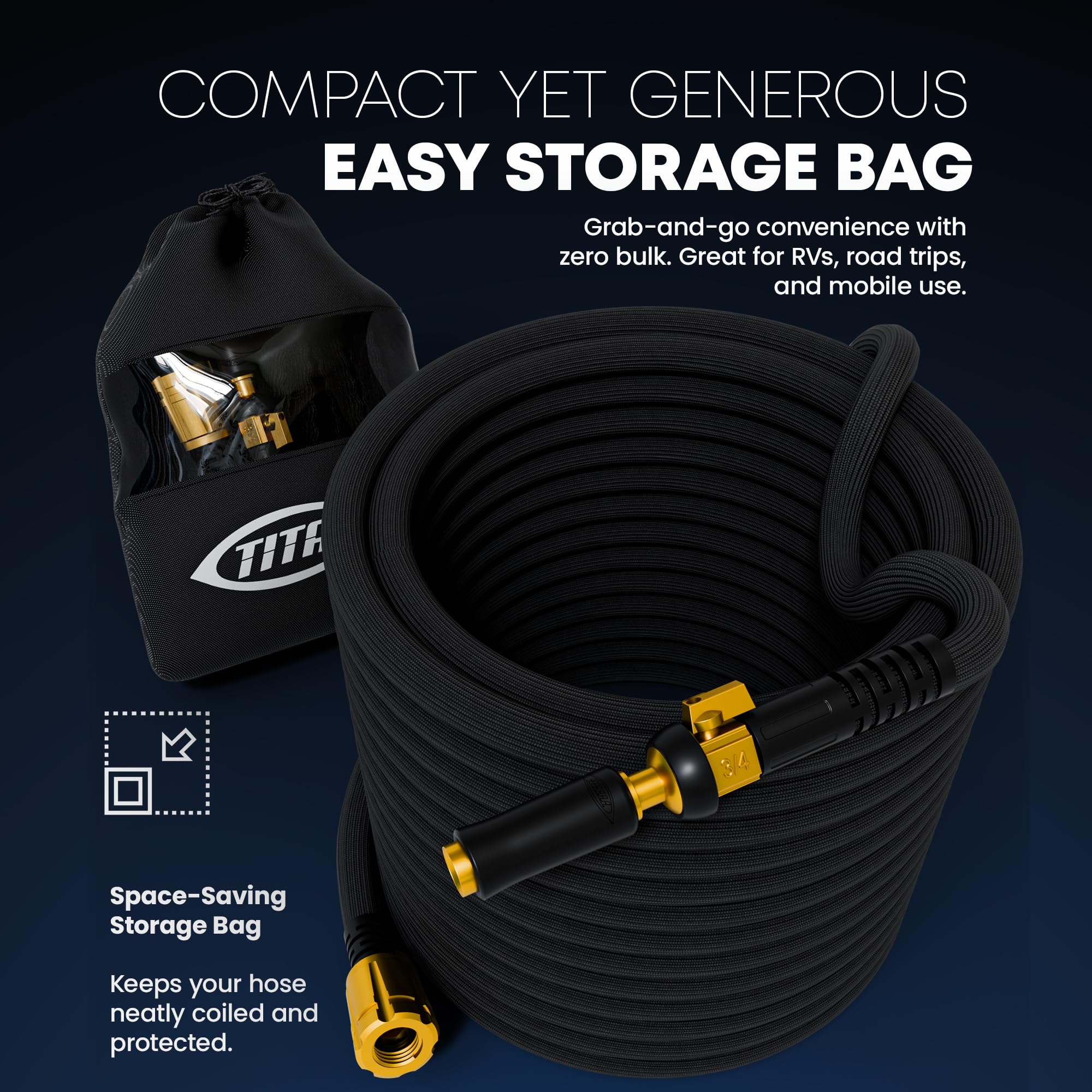 Titan hose with precision nozzle attachment