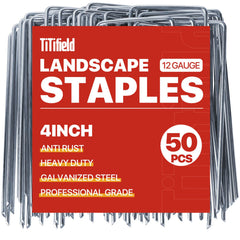 TiTifield 4-inch landscape staples pack of 50