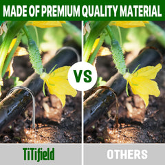 TiTifield garden stakes securing landscape fabric