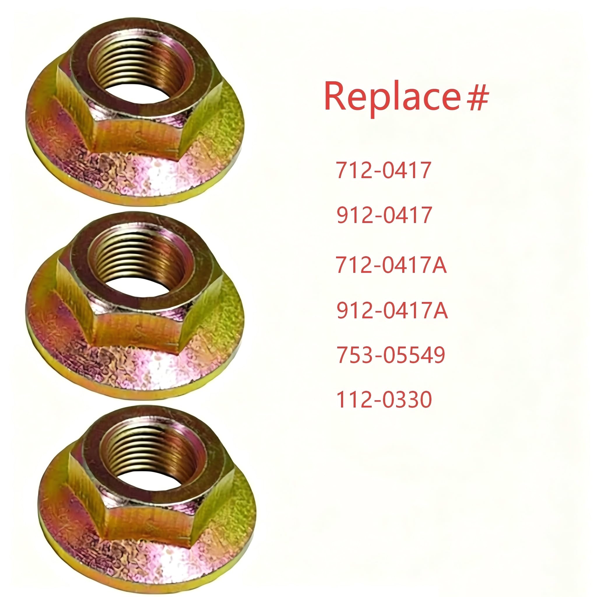 TITISKIN Spindle Blade Nut installed on mower