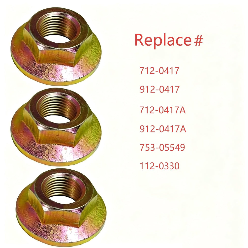TITISKIN Spindle Blade Nut installed on mower