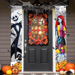 Tivee Halloween Nightmare Banner front view, multicolor design