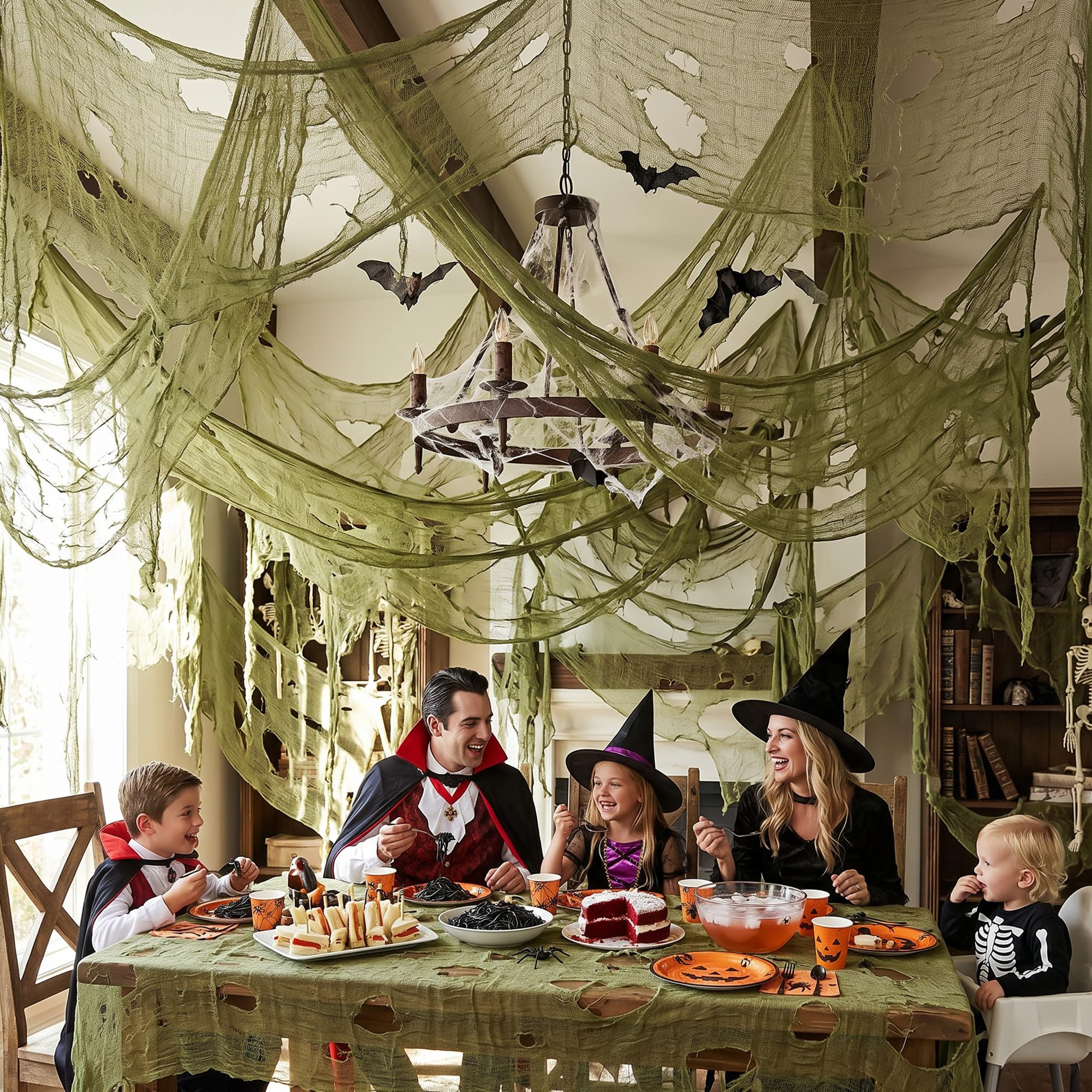 Tlswshsy Creepy Cloth hanging from tree branches in outdoor setting