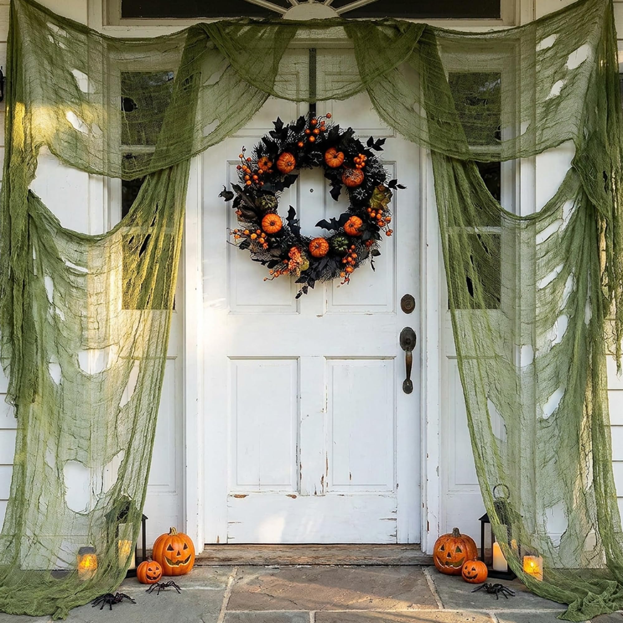 Tlswshsy Creepy Cloth used in indoor Halloween decor with candles