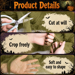 Tlswshsy Halloween Creepy Cloth draped over porch railing