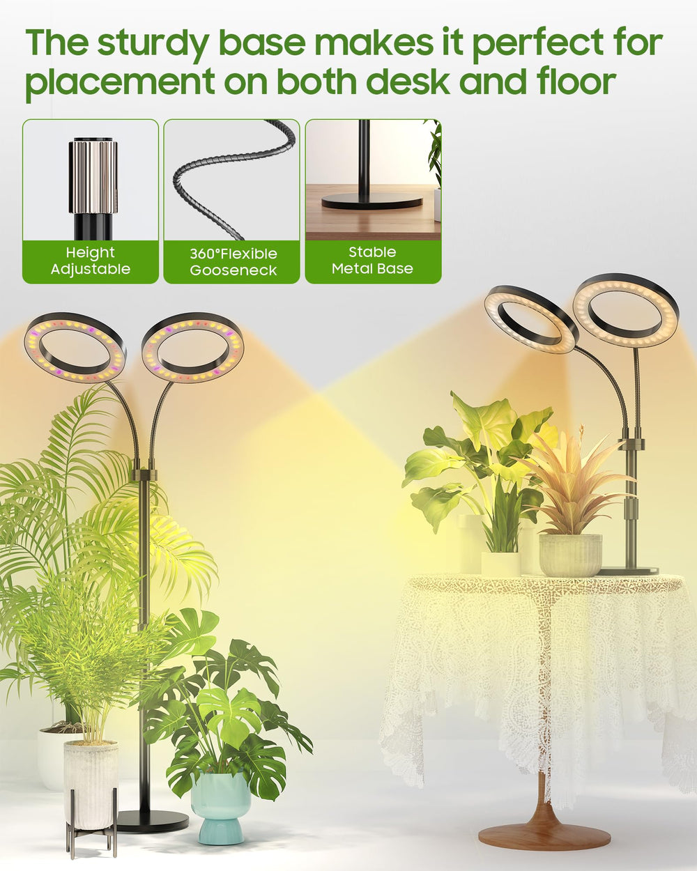Tmsluody Grow Light in a home greenhouse setup