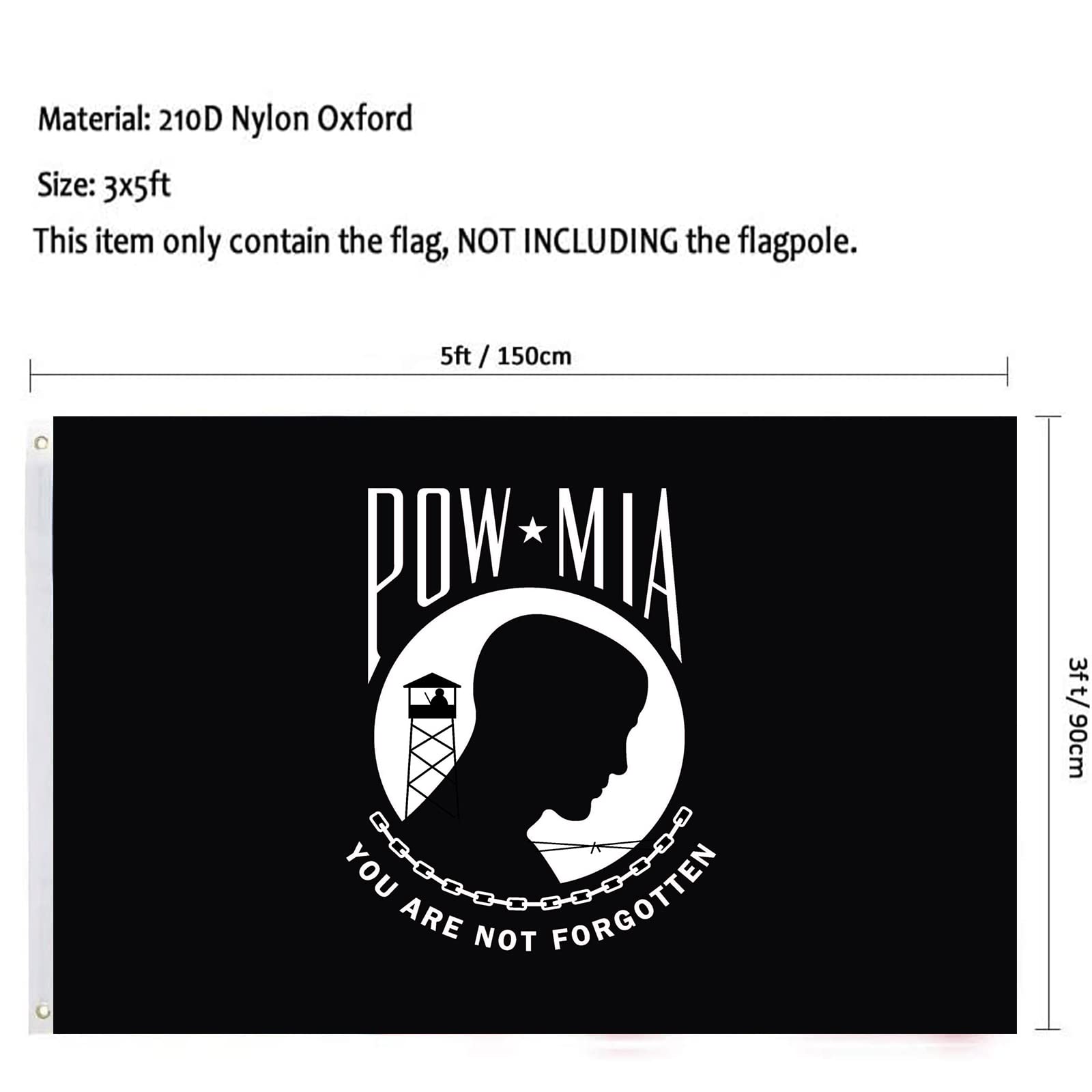 tnpun Pow Mia Flag folded with packaging