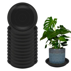 TNTIWQ 6 Inch Plant Saucer Black, side view