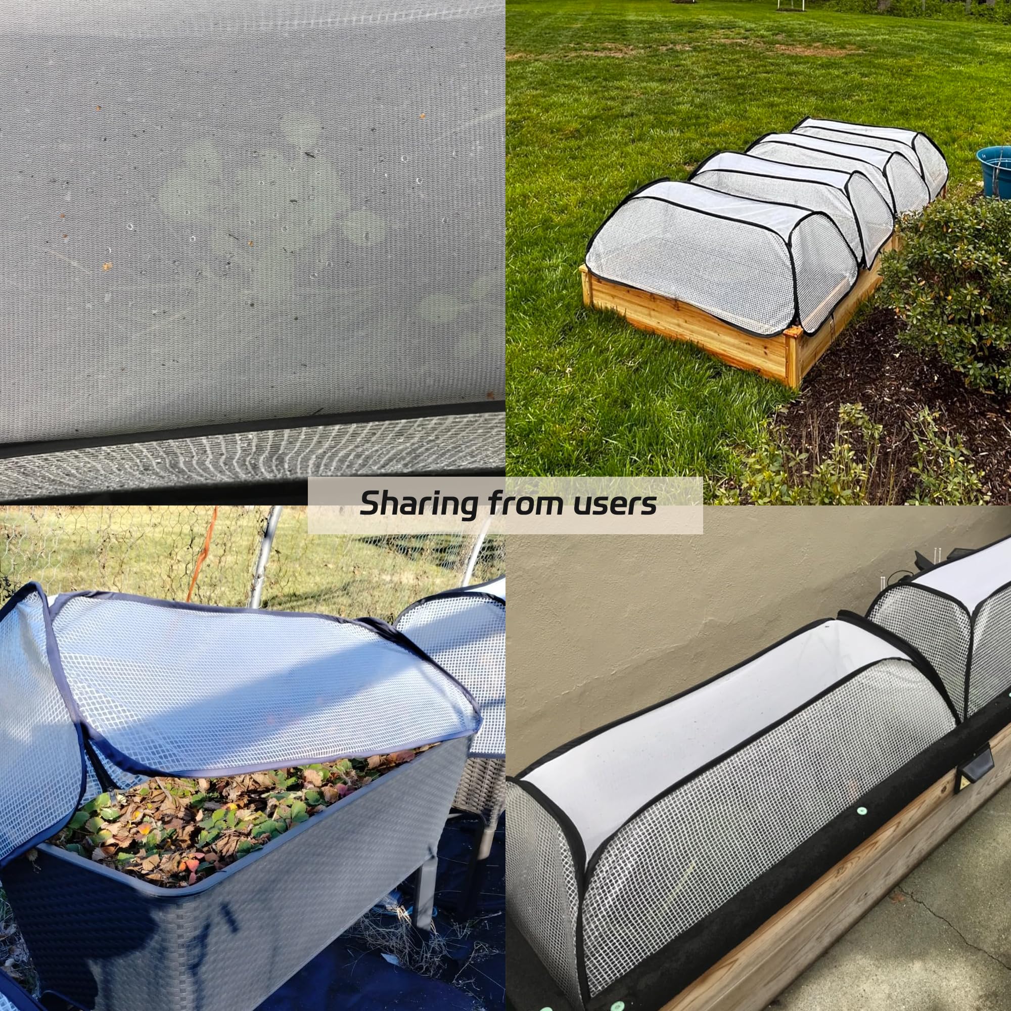 ToBoom Garden Covers with heavy-duty garden staple stakes