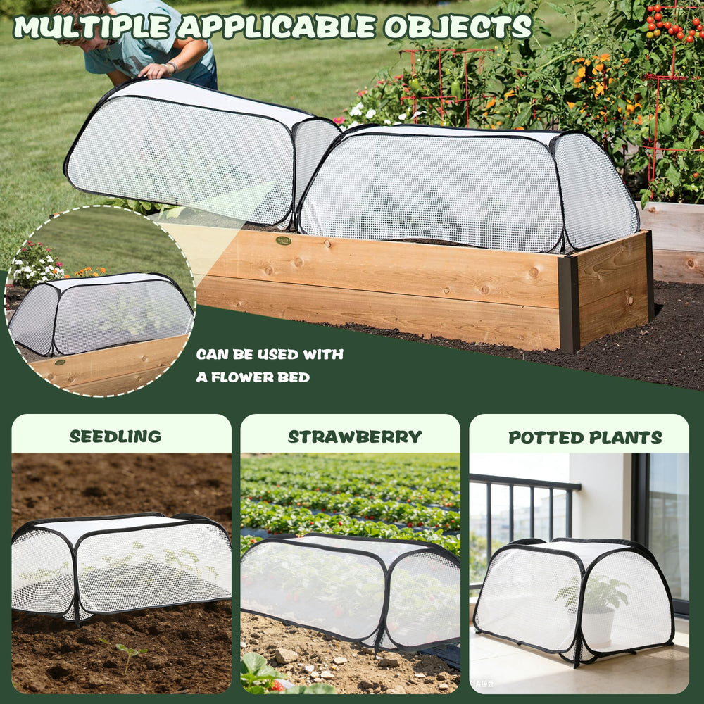 ToBoom pop-up greenhouse covers folded for storage