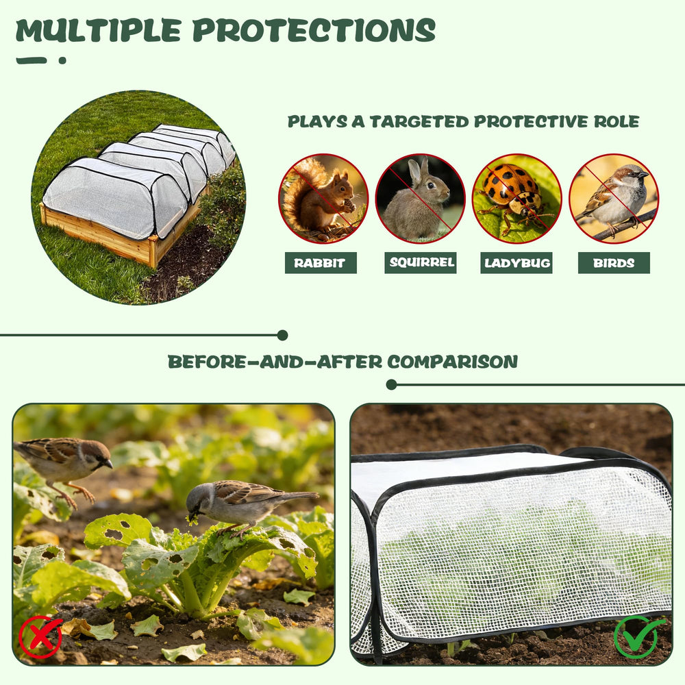 ToBoom Raised Bed Garden Covers in a garden setting