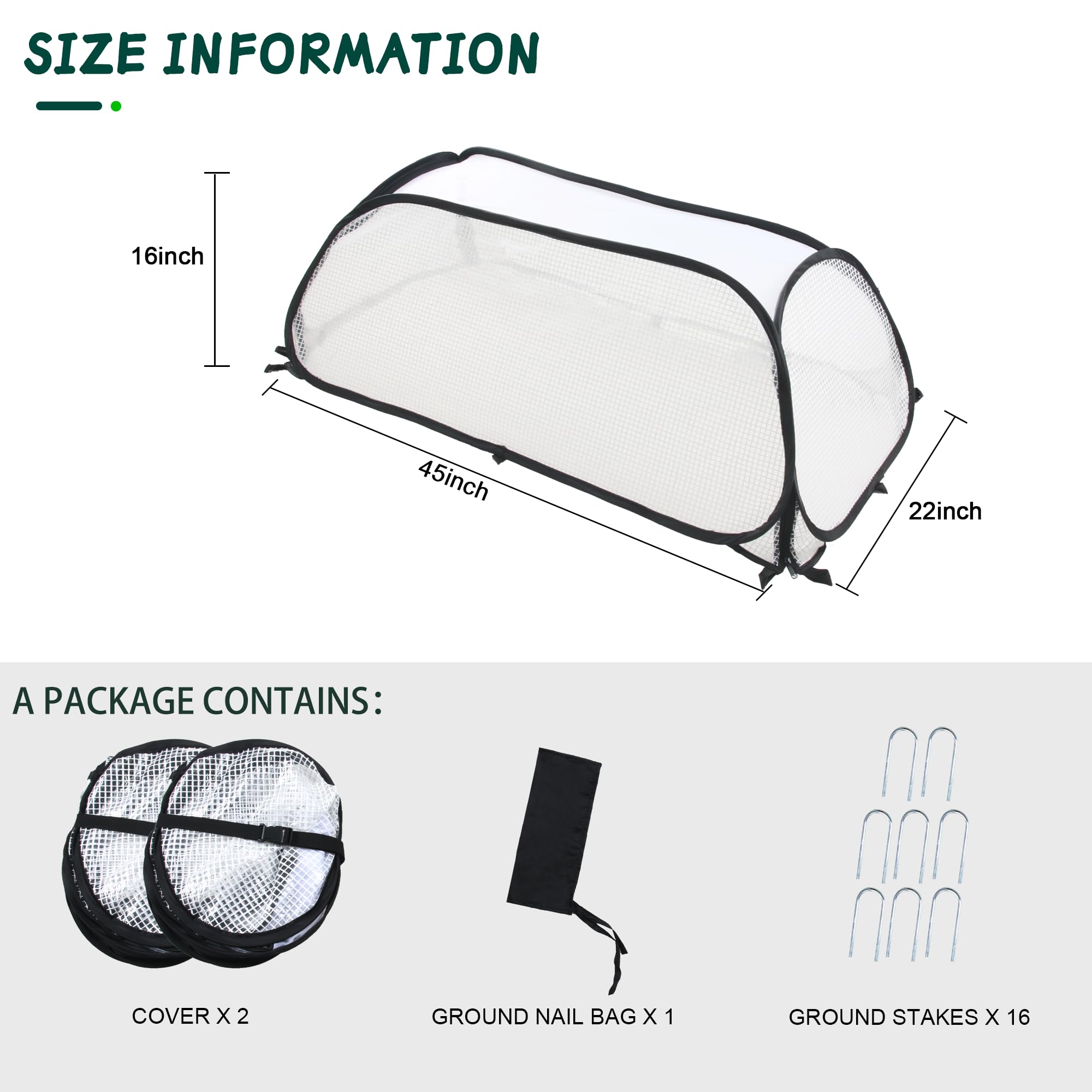 ToBoom Raised Bed Garden Covers showcasing breathable mesh top