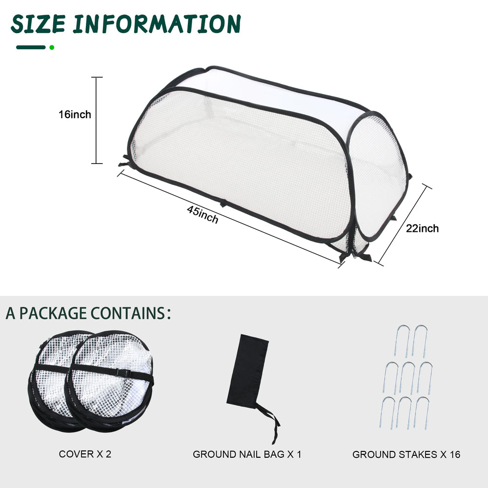 ToBoom Raised Bed Garden Covers showcasing breathable mesh top