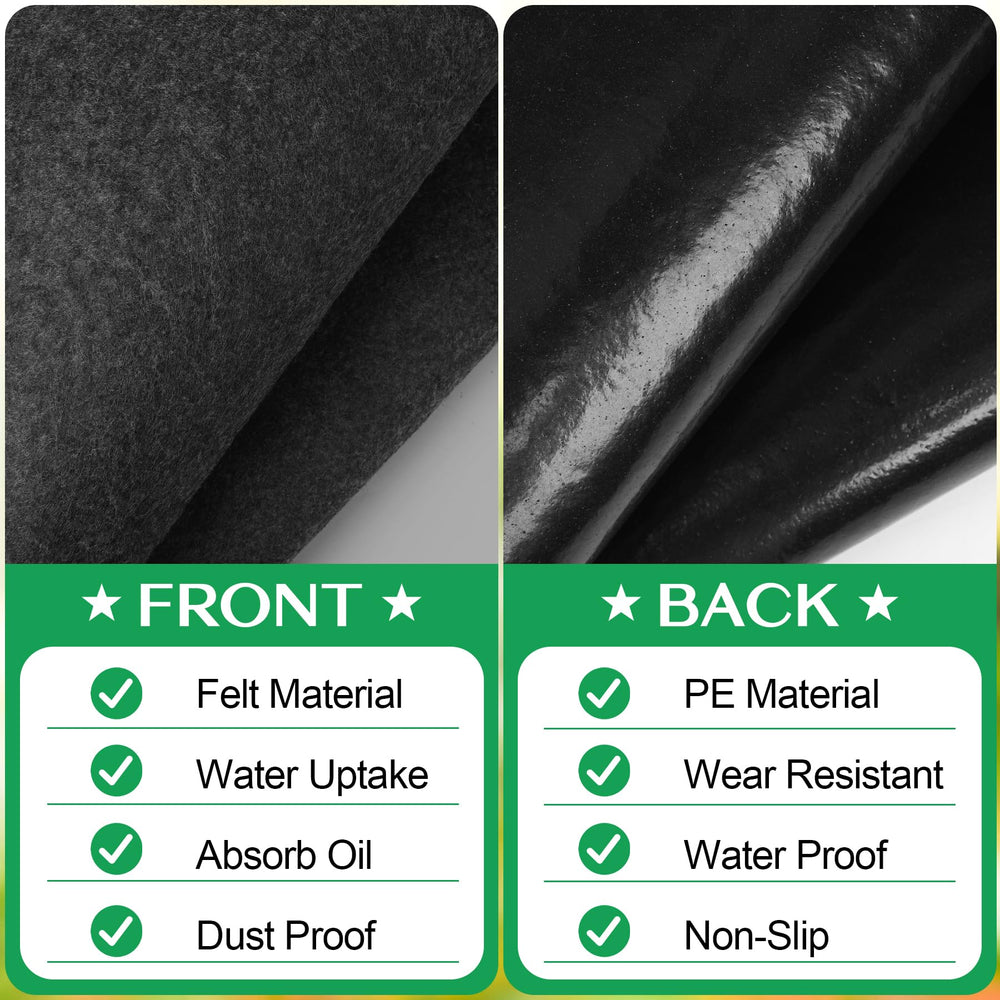 ToLanbbt Outdoor Storage Shed Floor Mat folded for storage