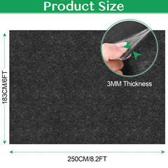 ToLanbbt Outdoor Storage Shed Floor Mat laid out flat on grass