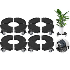 ToLanbbt plant caddy stand front view with adjustable height feature