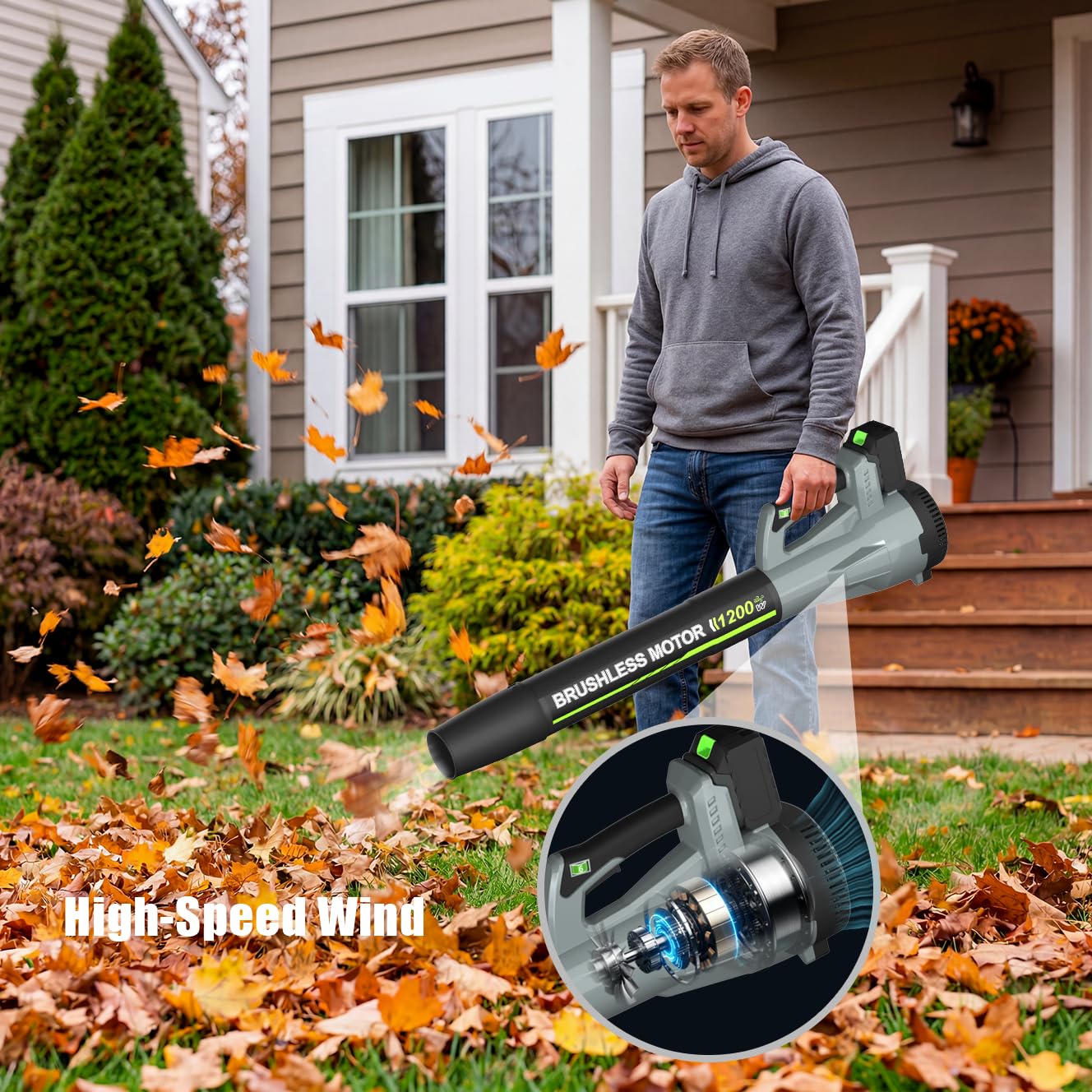 TOLOOCC leaf blower batteries and charger